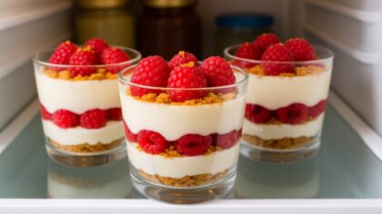 verrine spéculoos framboise