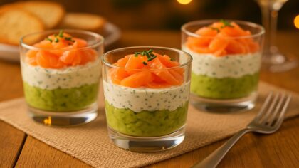 verrine avocat saumon Boursin