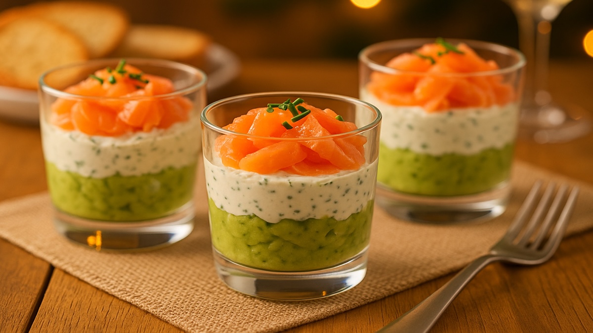 verrine avocat saumon Boursin