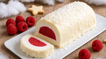 buche coco framboise